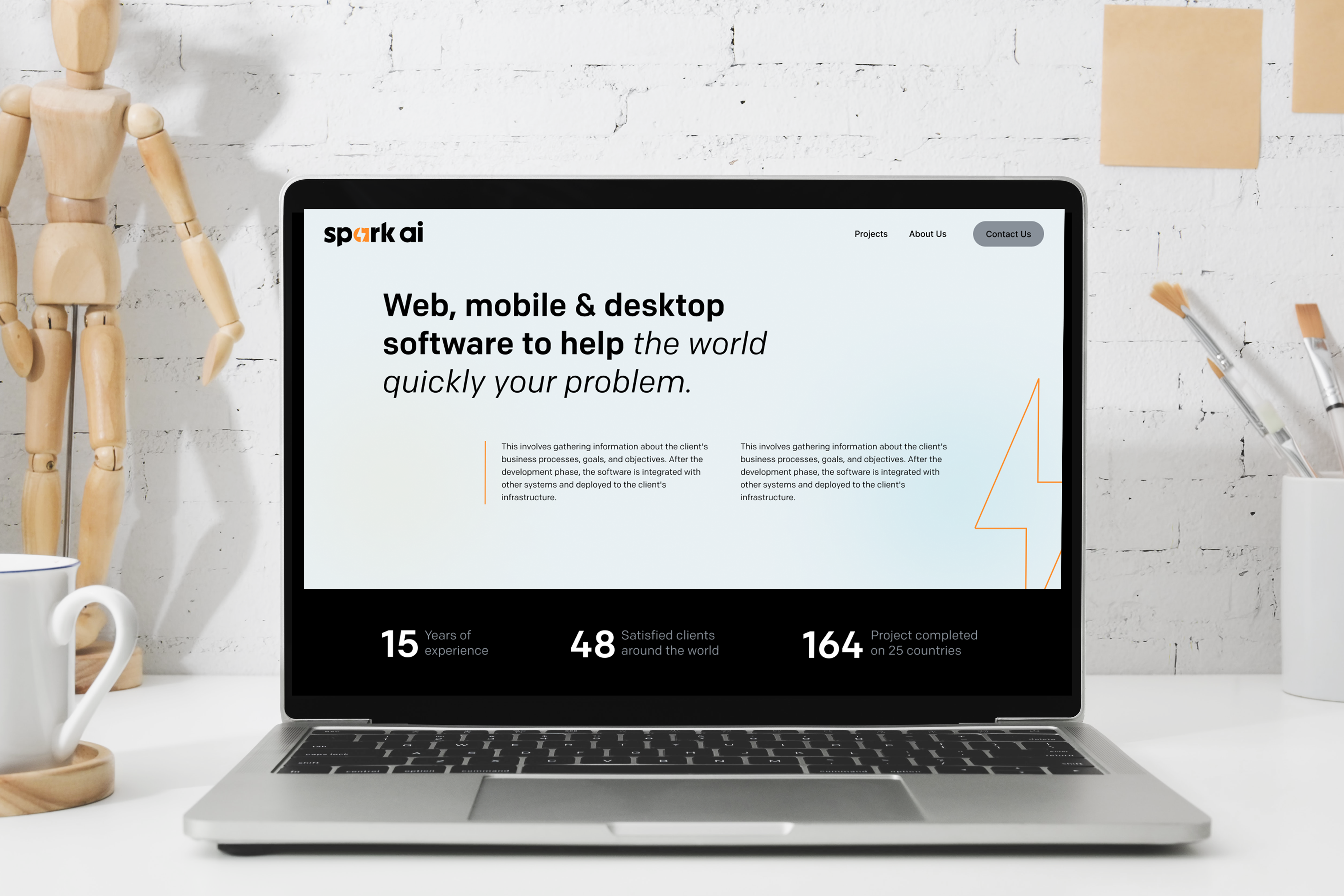 Software Development Company (Home Page Design) graphic design home page home page design it company landing page software company software house ui ui design ui website design uiux design web design website