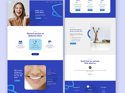 Dental clinic website design elementor figma ui web design website design wordpess