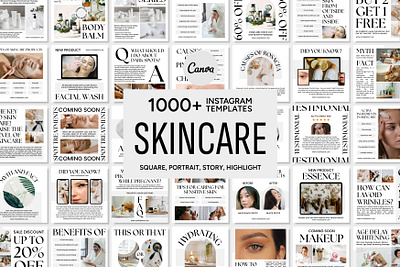 Skincare Instagram Template 3d aesthetic skincare animation app beauty skincare branding canva canva bundle canva pack canva template design graphic design illustration instagram feed instagram highlight instagram post instagram story logo motion graphics ui