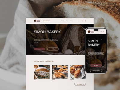 Bakery redesign shot bakery design figma ui uidesign uiux web webdesign