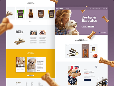 Pet online shop website design design elementor figma shop store ui web web design website wordpress