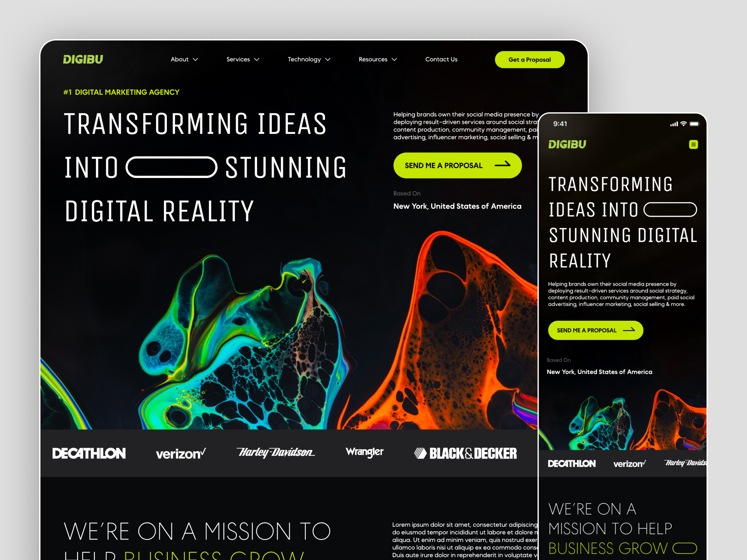 Digital Marketing Agency Website - Digibu agency website branding company website creative agency digital agency digital marketing digital marketing agency digital marketing website home page landing page marketing website minimalist website modern website seo agency studio agency website ui ux web design website design website landing page