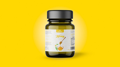 Honey jar label design adobe illustrator artifexar brand logo creative label design food food packaging honey honey bees honey jar label honey jar label design honey label jar label label label design label design idea packaging packaging design product product label product packaging