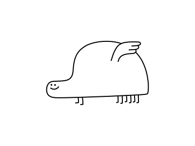 pointless creature animal branding cartoon character design dribbble illustration mascot