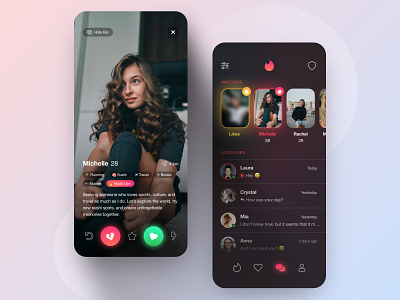 // ❤️ TINDER 💔 // Redesign Concept app bumble concept dating design digital interface redesign tinder ui ux