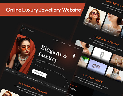 Jewellery Website app application design graphic design illustration jewellery landfing page landing page mobile app ux web website webui webux