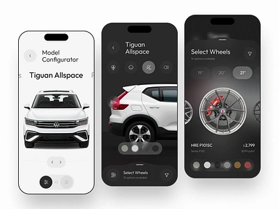 Volkswagen Configurator – Сar Customiser App app auto automobile automotive b2b car cars configuration configurator crm design drive electricity mobile saas software transport ux uxdesign vehicle