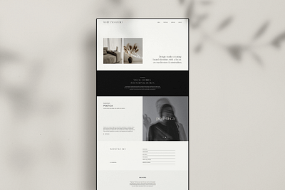 White End Studio Website adobe xd branding graphic design luxury website ui ux design web design website wix