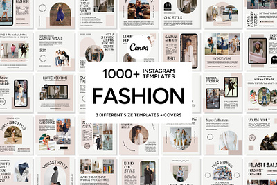 Fashion Canva Template 3d animation banner brand identity branding bundle template canva bundle canva pack canva template design graphic design illustration instagram template logo motion graphics small business ui ux vector visual identity