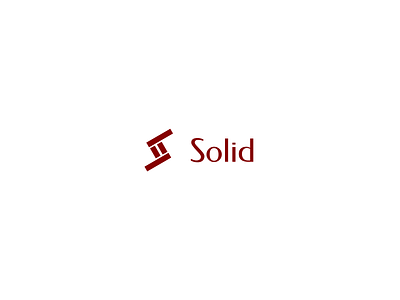 Solid logotype design design graphic design logo typography