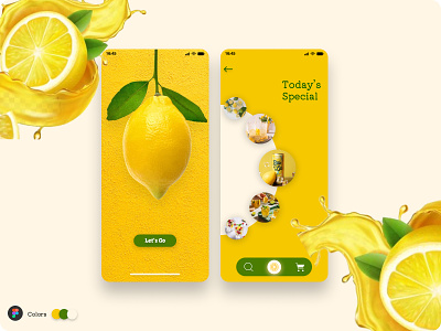Lemon App 3d adobe xd animation app branding coctails design figma graphic design illustration juice lemon logo motion graphics photoshop summer ui ux website