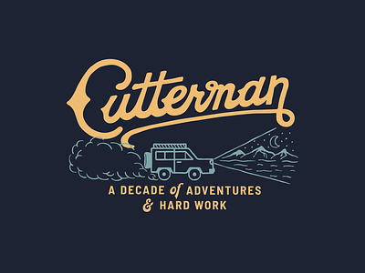 Cutterman Co | 10 years. apparel badge branding design graphic design illustration lettering logo t shirt