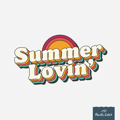 Summer Lovin' 70s brand branding design flat graphic design identity illustration logo retro vintage