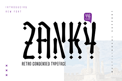 ZANKY – Retro Condensed Font condensed