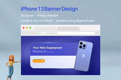 iPhone Banner design graphic design ui ux