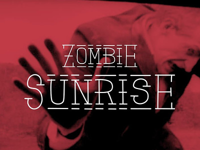 Zombie Sunrise font + patterns