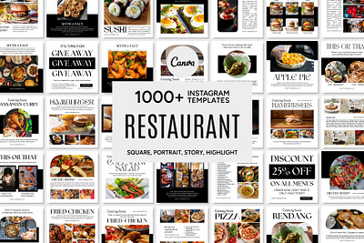 Restaurant Canva Template 3d animation banner branding business template canva pack canva template content planner design engagement booster graphic design illustration logo marketing motion graphics online business small business ui ux vector