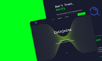 coinjoins.org design responsive ui ux webdesign
