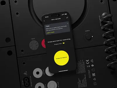 AI voice generator mobile app — voiceover ai artificial intelligence branding clean design graphic design grid layout logo mobile modern typography ui ux whitespace