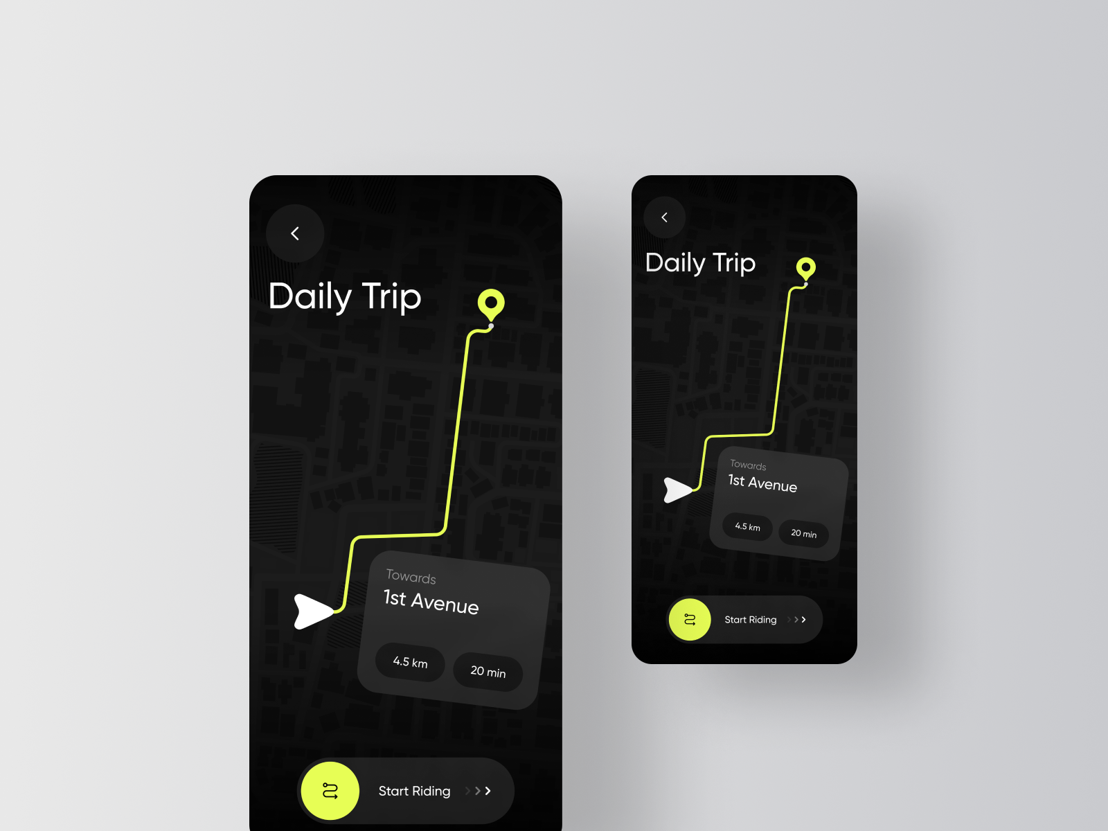 Bike Ride Tracker Ride Control App by Jack R. for RonDesignLab ⭐️ on