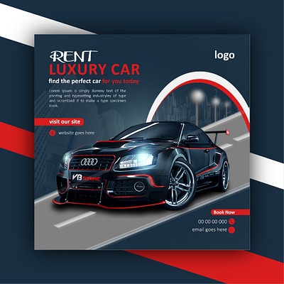 Social media post business car rent design flyer graphic design marketing social media market socialmediapost