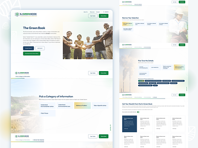 Nonprofit Website Design - The Environmental Justice Green Book book charity design empowering green book impact justice non profit nonprofit nonprofit website design ui user guide webdesign