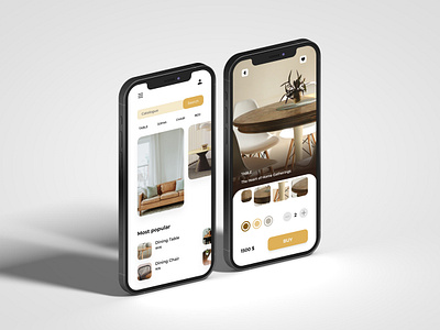 Online furniture store (free for use) ui