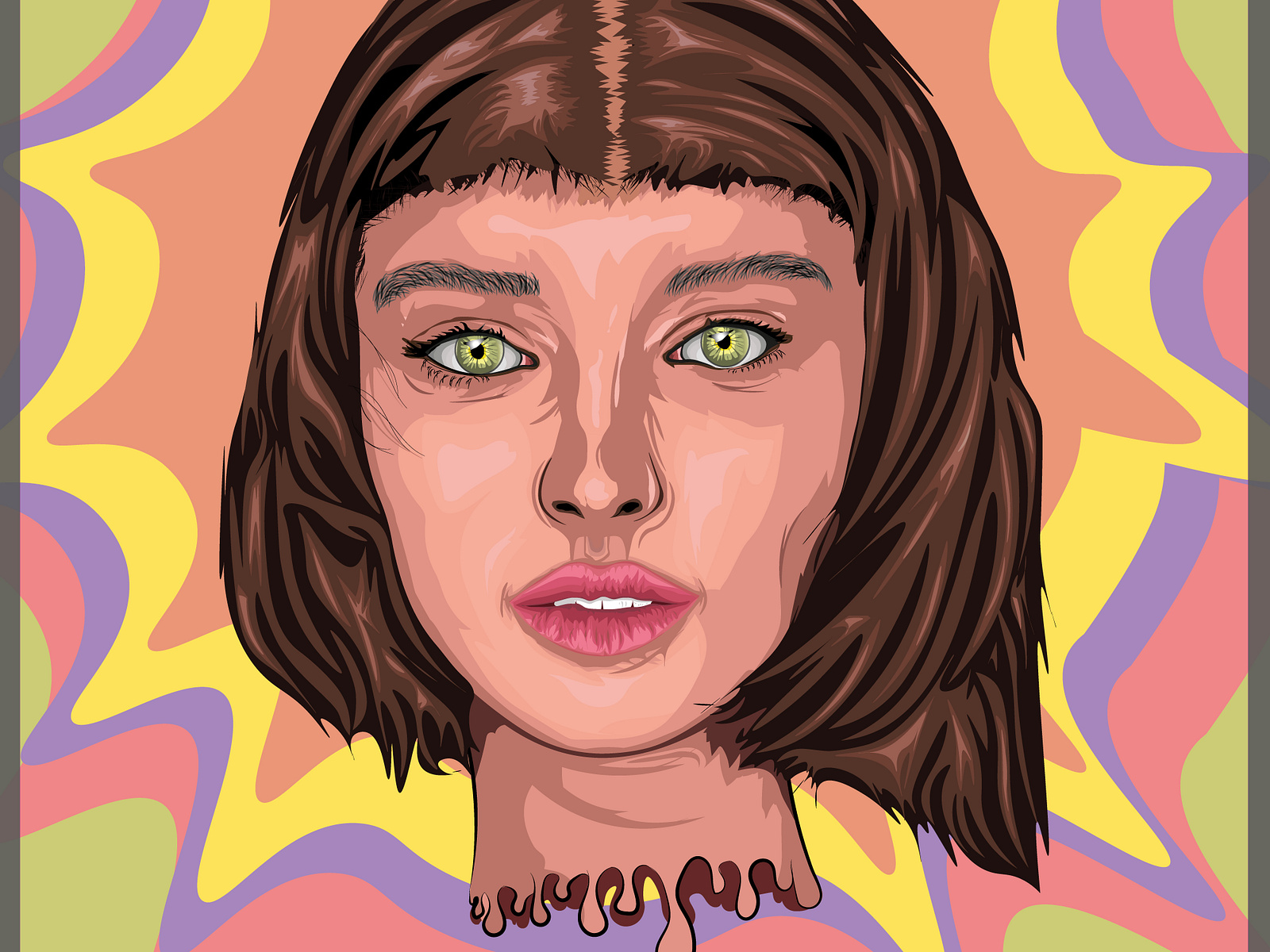 vector portrait for costomer by DESIGNUP on Dribbble