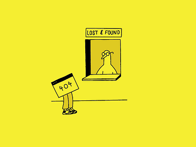 Page not found 404 page artist design drawing funny graphic design illustration illustrator just for fun simple illustration witty illustration