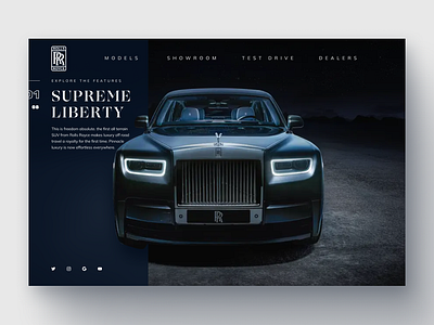 Rolls Royce Showcase app branding design figam figma graphic design illustration logo ui vector