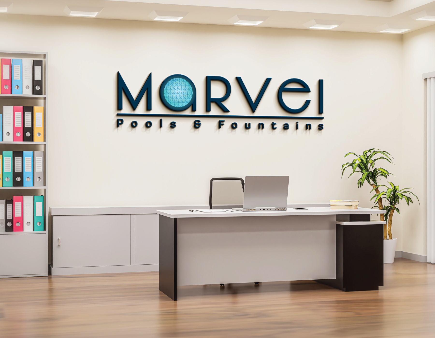 Concept Based Logo Design for Marvel Pools & Fountains branding conceptlogo graphic design logo logo design logo project logoconcept