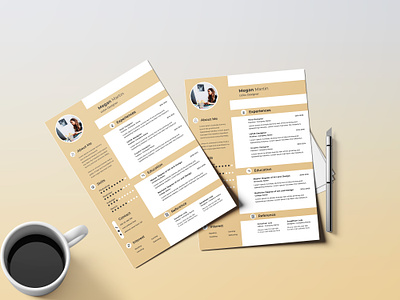 Professional Resume Template business company corporate cover letter creative curriculum vitae cv design template cv template graphic design minimal modern professional professional resume template psd resume resume design resume design template stylish template