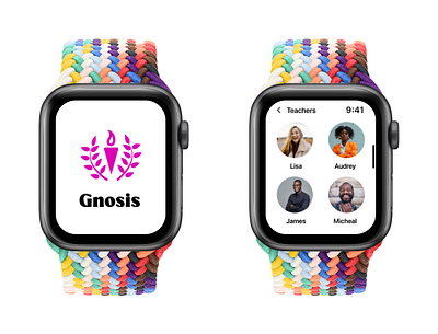 GNOSIS E-Learning Platform(Watch App) app apple design ui uidesign userexperience ux watchapp
