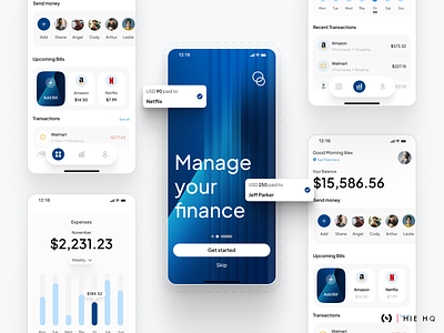 Finance App analytics charts finance finance app finance management fintech gradient graph ios light theme management minimal mobileapp transaction wallet