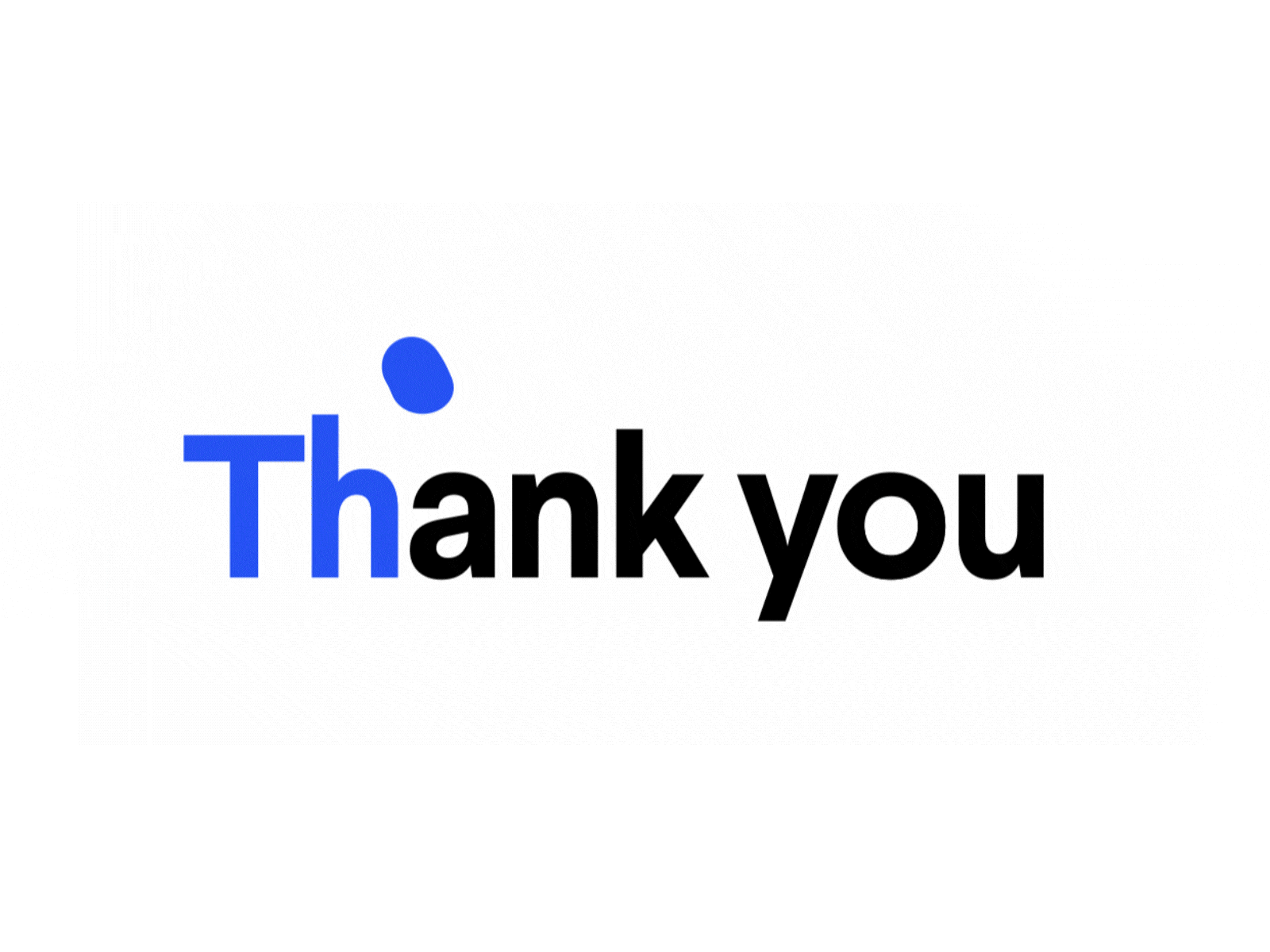 Thank you! Animated Typography 2d animation after effects animated font animated logo animated typography bounce branding design font gif logo animation loop motion design motion graphics thank you type type animation typography typography animation vector