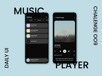 Daily UI Challenge 009 - Music Player appdesign appui appuidesign dailyui dailyuichallenge design designers ui uiuxdesign ux uxdesign