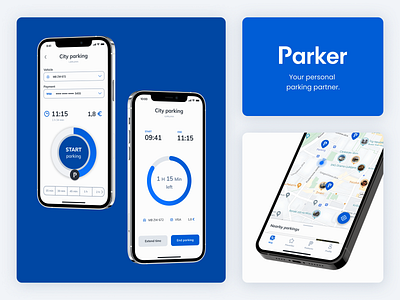 Parker - Parking App app design ios minimalist mobile mobile app parker parking ui ui design ux design uxui
