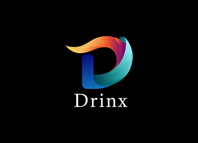 Concept : DrinX - Logo Design appicon applogo brand identity creativelogo daily logo drinx logo girdlogo gradient graphic design logo logo concept logo mark logo process logo room mordent logo