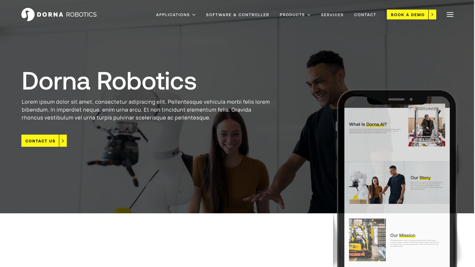 Example of Website UI/UX Design