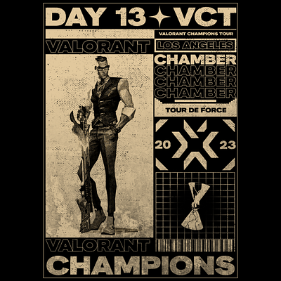 Valorant Champions 2023 - Day 13 art artwork design poster valorant