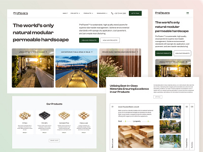 Homepage for wood pavement company | Web Design Project design homepage homepage ui ui web design