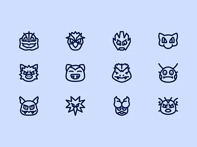 Pokicons Icon Set dodrio hitmonchan icon icons machamp magmar mankey mew mr. mime pidgey pokemon pokicons snorlax venusaur wartortle zapdos