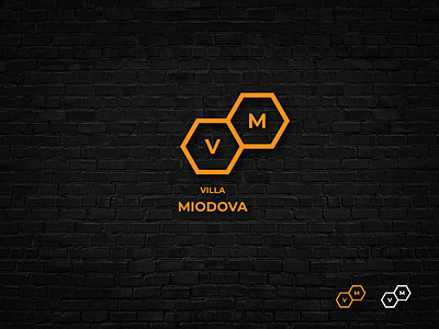 Villa Miodova logo branding design graphic design illustration logo vector