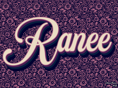 Ranee design graphic design illustration illustrator typography typography design