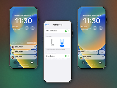 Lock Screen iOS 16 application application design design graphic design ios16 lockscreen mobile mobileapp ui ui design ux website