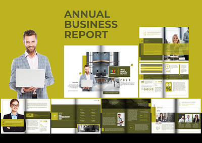 Annual Business Report branding design graphic design typography