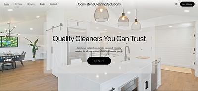 Consistent Cleaning Solutions design sqauarespacedesigner webdesign