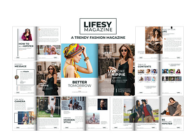 Fashion Magazine branding design graphic design typography ui