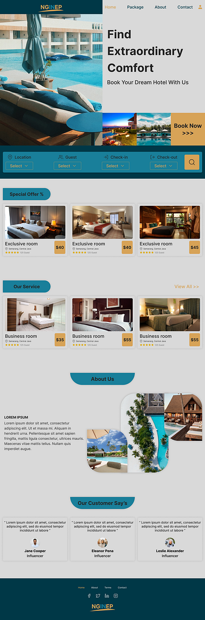 NGINEP - hotel booking websites booking web design graphic design hotel ui ui design ux ux design web design