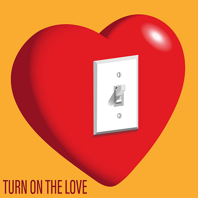 Turn on the love people 🎉💗 branding design flat graphic design illustration logo vector